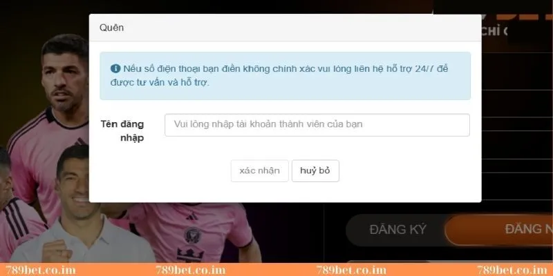 Cách lấy mật khẩu đăng nhập 789Bet